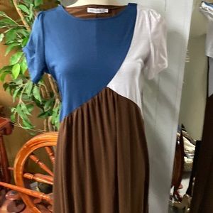 Misslook Maxi tri color dress size L
